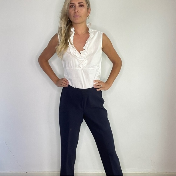 St. John Navy Blue Slacks Pants - Picture 9 of 13